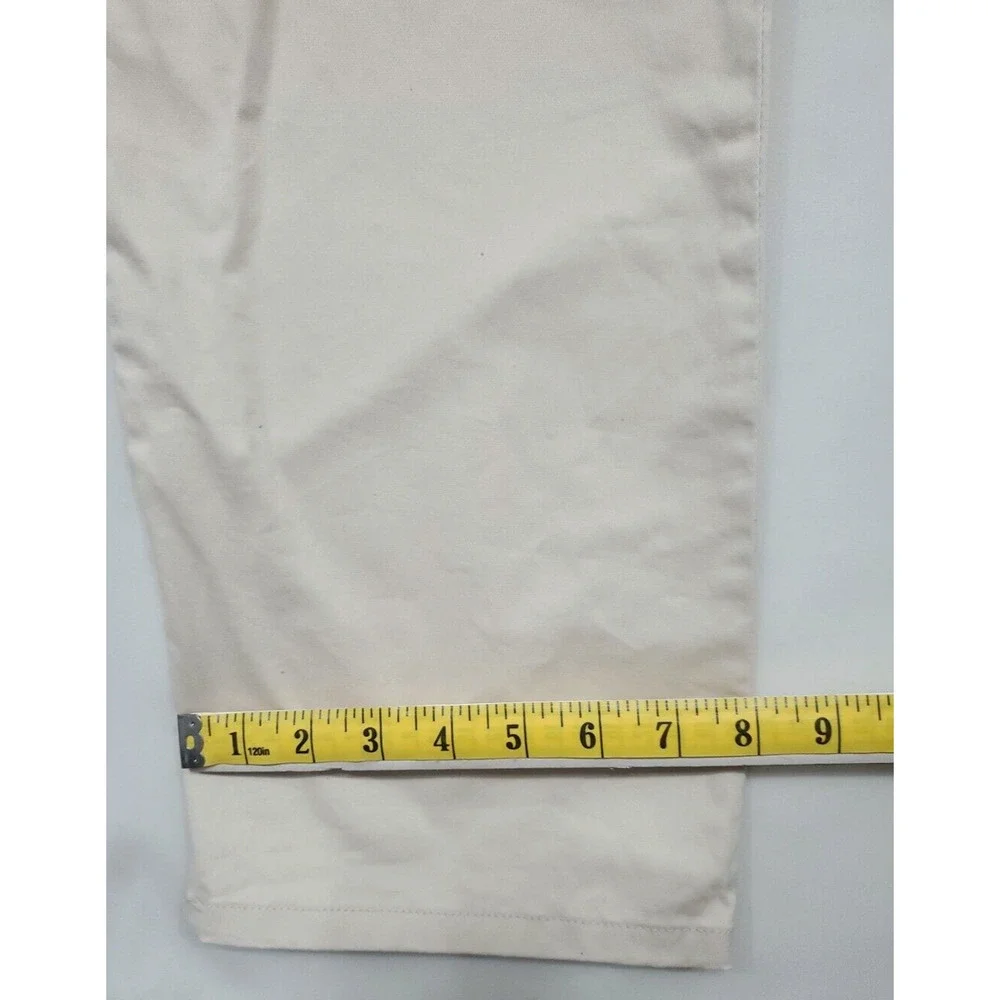 Lee Chino Pants‎ Relax Fit Women 12 Straight Leg Mid Rise Workwear Beige Khaki